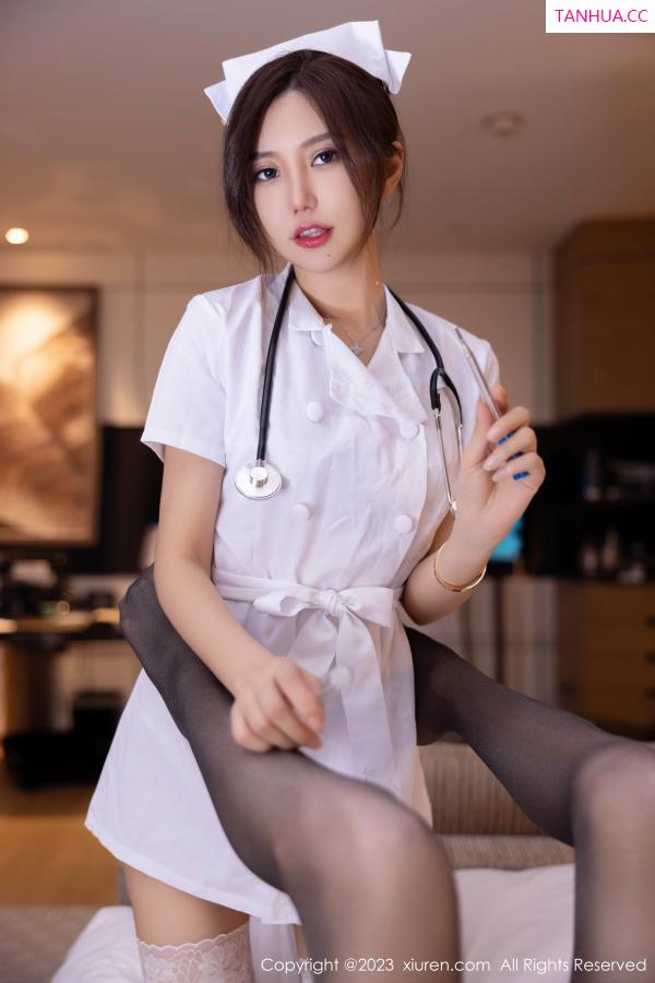 綺裡嘉 绮里嘉 [XiuRen]高清写真图 2023.02.10 No.6248 绮里嘉ula 护士服黑丝第3张图片